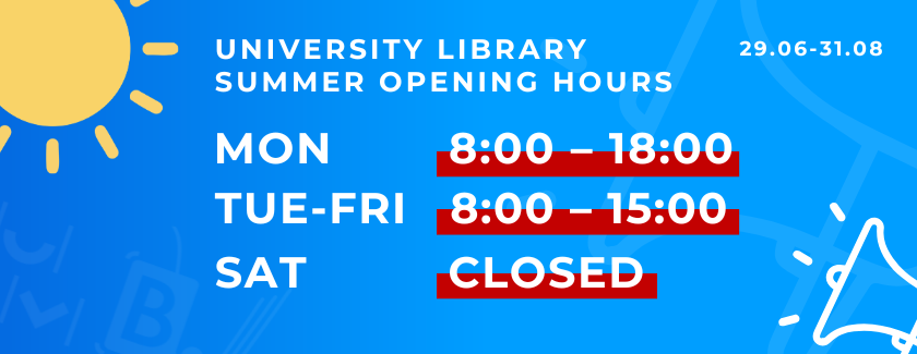 Summer opening hours