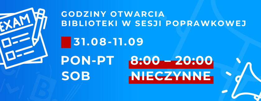 Godziny otwarcia w wakacje
