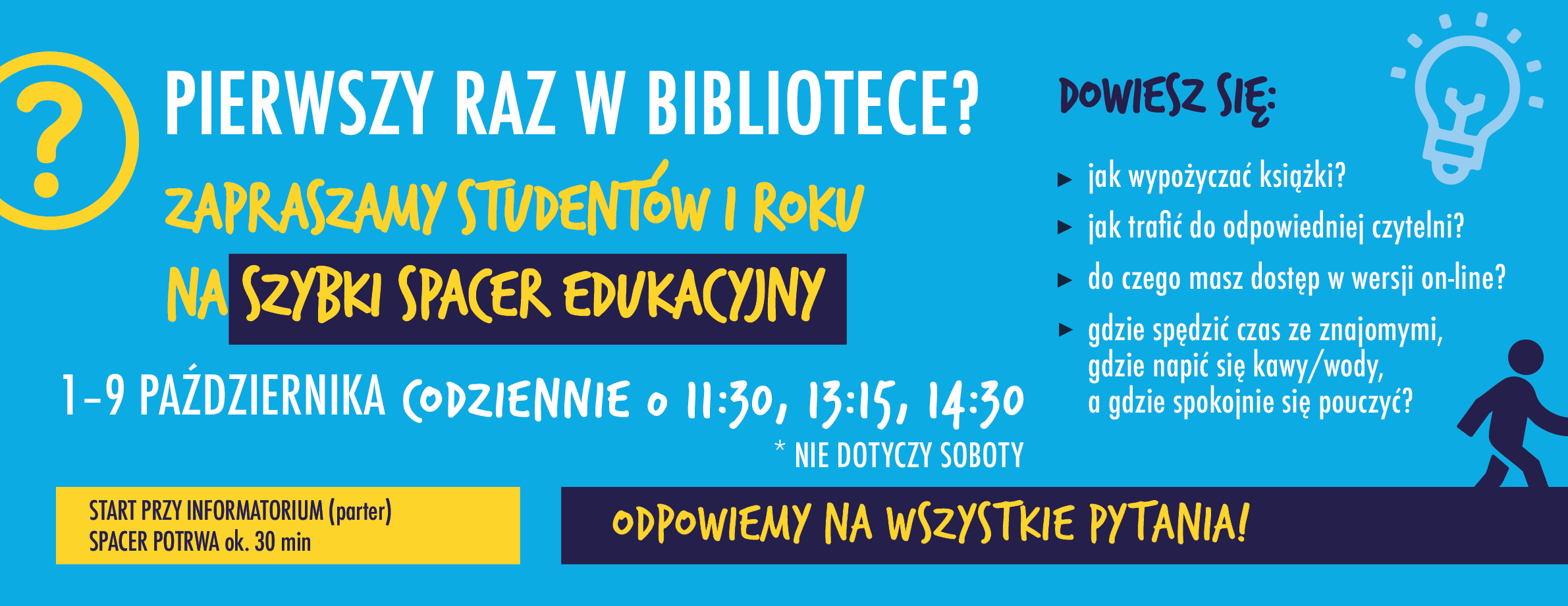 Informacja o zwiedzaniu biblioteki